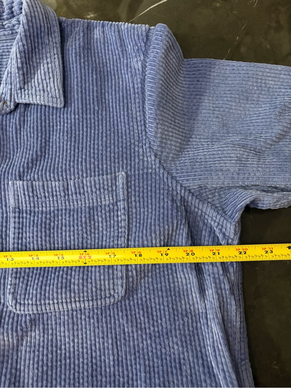 L.L. Bean Light Blue Corduroy Button-Down Shirt - Picture 7 of 12